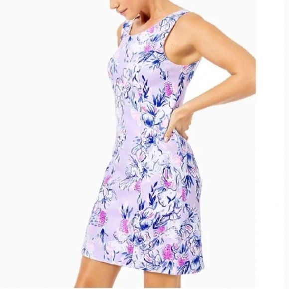 Lilly Pulitzer Dresses & Skirts - Lilly Pulitzer Cathy Knit Shift Light Lilac Trunks in the Air 16 NWT